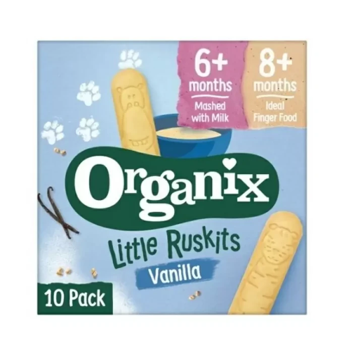 Μπισκότα Οδοντοφυΐας με Βανίλια 'Little Ruskits' +6μ (60γρ) Organix
