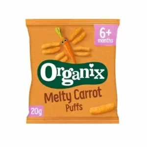 Μαλακά Μπαστουνάκια Καρότου 'Melty Carrot Puffs' +6μ (20γρ) Organix