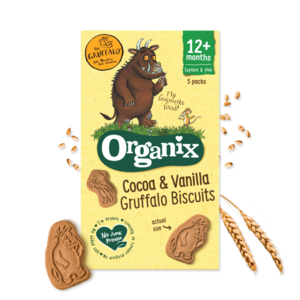 Μπισκότα με Κακάο & Βανίλια 'Gruffalo' +12μ (5x20γρ) Organix